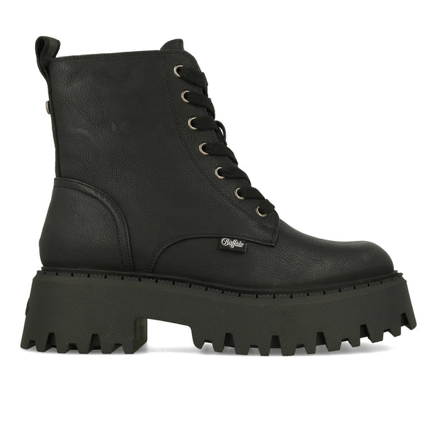 Buffalo Aspen Lace Up Warm Vegan Black